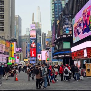 Manhattan entre Rascacielos, Times Square